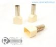 Końcówka tulejkowa izolowana podwójna na przewód 2x10mm² kość słoniowa 100szt