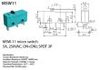 Przełącznik krańcowy MSW11 5A, 250VAC, ON-(ON)