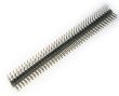 Złącze goldpin wtyk dwurzędowy 2x40 PIN, kątowy r. 2.54mm styki pozłacane