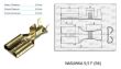 Nasuwka nieizolowana 9,5 na przewód 3-6mm²
