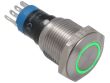 Przełącznik wandaloodporny W16F21EG12/S podświetlenie LED 12V krawędziowe zielone