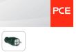 Wtyczka gumowa 16A 2P+Z PCE 0521-S