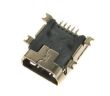 Gniazdo USB typ mini B SMD, czarny izolator