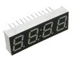 Wyświetlacz LED 0.39'; poczwórny; czerwony (645nm)