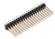 Wtyk dwurzędowy goldpin L2x20S16 prosty 2x20 pin r.2,54mm do druku h=16mm