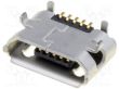 Gniazdo USB B micro na PCB SMT PIN:5 poziome złocony 0,65mm MX-105017-001