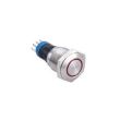 Przełącznik wandaloodporny W16F11ER12/S 16mm, monostabilny podświetlenie krawędziowe czerwone, 3A, 