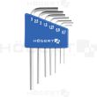 Klucze precyzyjne Hex 7szt 0,71-3,0mm HT1W800 Hoegert