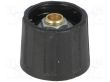 SK21SW6 Gałka bez wskaźnika oś.6mm - czarna