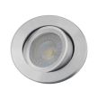 Oprawa podtynkowa RODA DLM270 OKRĄGŁY SREBRNY BŁYSZCZĄCY ALUMINIUM LL3166