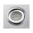 Oprawa podtynkowa KARO DLM735 KWADRATOWY SREBRNY SZCZOTKOWANY ALUMINIUM LL3135