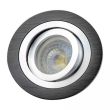 Oprawa podtynkowa ONYX DLM730 OKRĄGŁY CZARNO-SREBRNY SZCZOTKOWANY ALUMINIUM LL3814