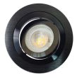 Oprawa podtynkowa ONYX DLM730 OKRĄGŁY CZARNY SZCZOTKOWANY ALUMINIUM LL5634